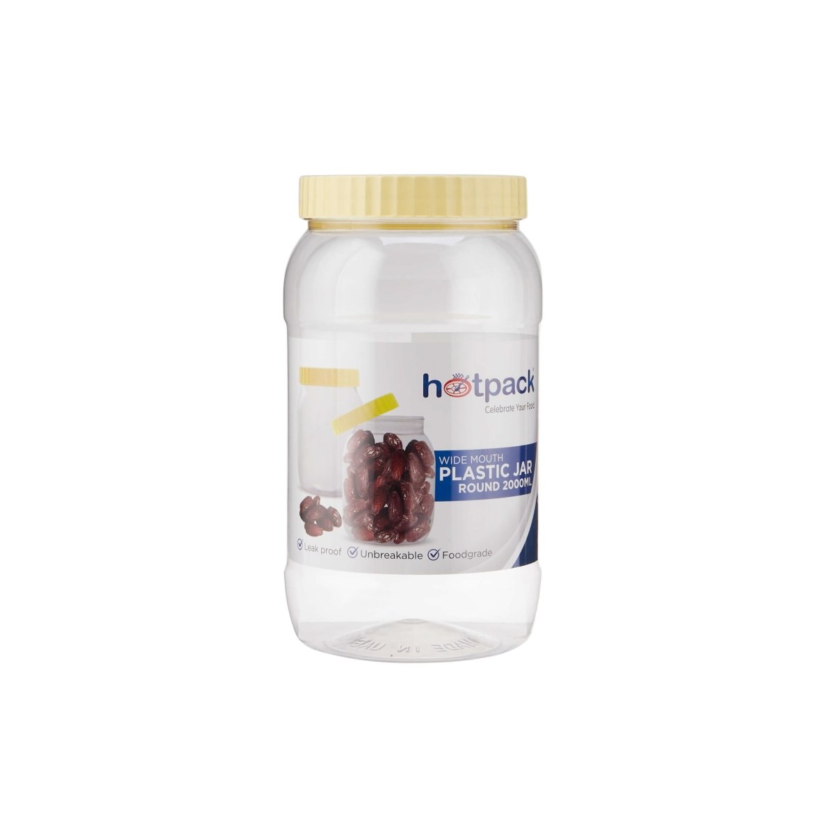 Plastic Storage Jar With Lid - hotpackwebstore.com - Plastic Bottles