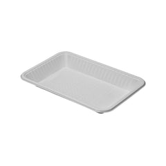 Plastic White Rectangular Trays - hotpackwebstore.com - Plastic Trays