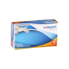 Powdered Latex Gloves - hotpackwebstore.com - Latex Gloves