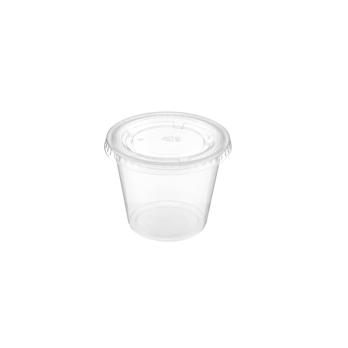 PP Clear Portion Cup with Lid - hotpackwebstore.com - Plastic Products