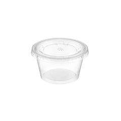 PP Clear Portion Cup with Lid - hotpackwebstore.com - Plastic Products