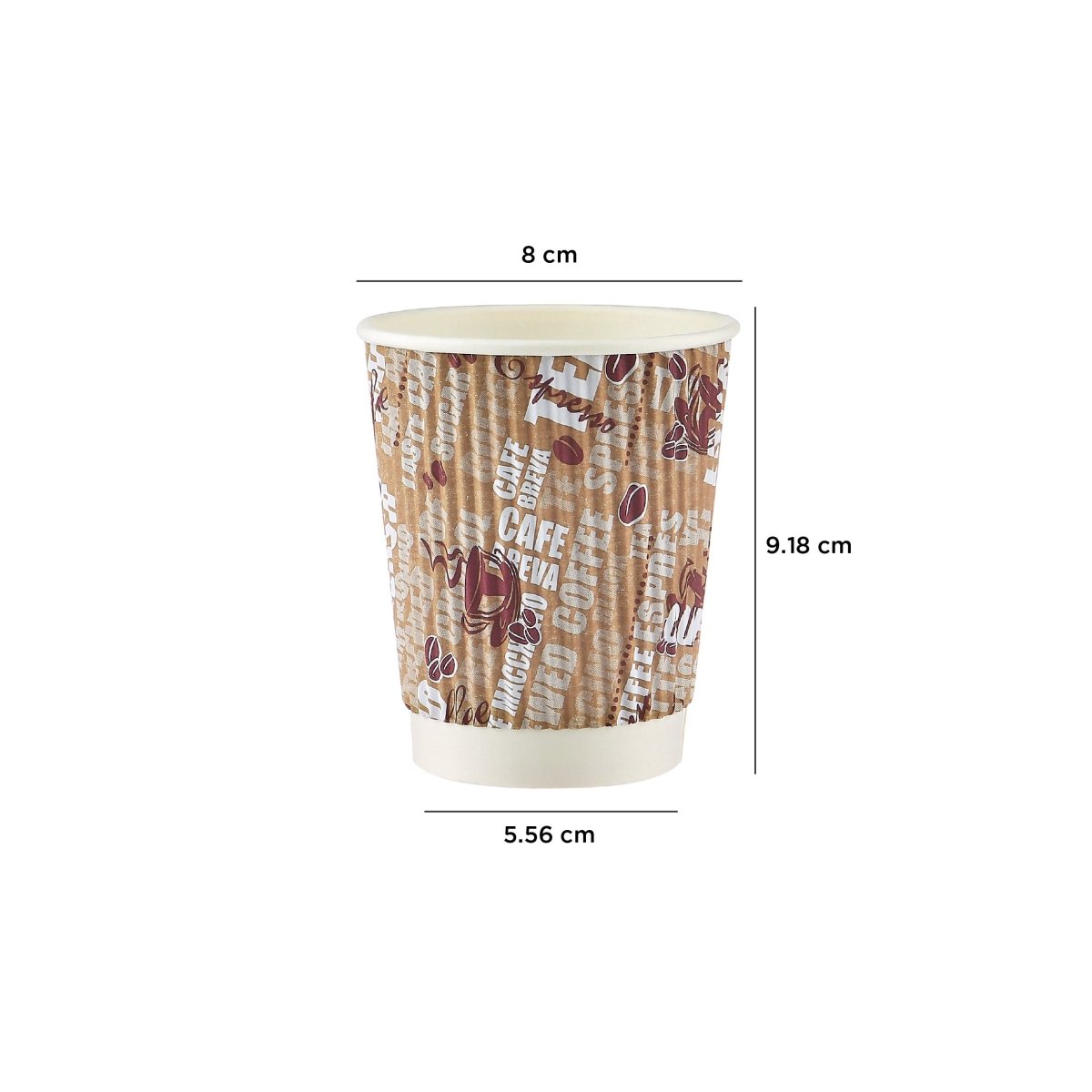 Printed Ripple Paper Cups - hotpackwebstore.com - Ripple Paper Cups