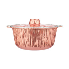 Round Aluminum Pot Container With Lid - hotpackwebstore.com - Aluminium Pots