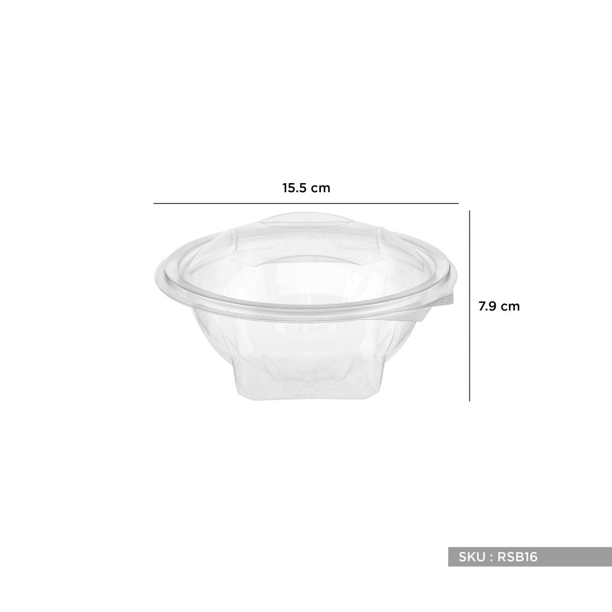 Round Hinged Salad Bowl - hotpackwebstore.com - Hinged Salad Bowls