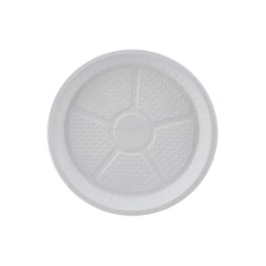 Round Plastic Plate White - hotpackwebstore.com - Plastic Plates