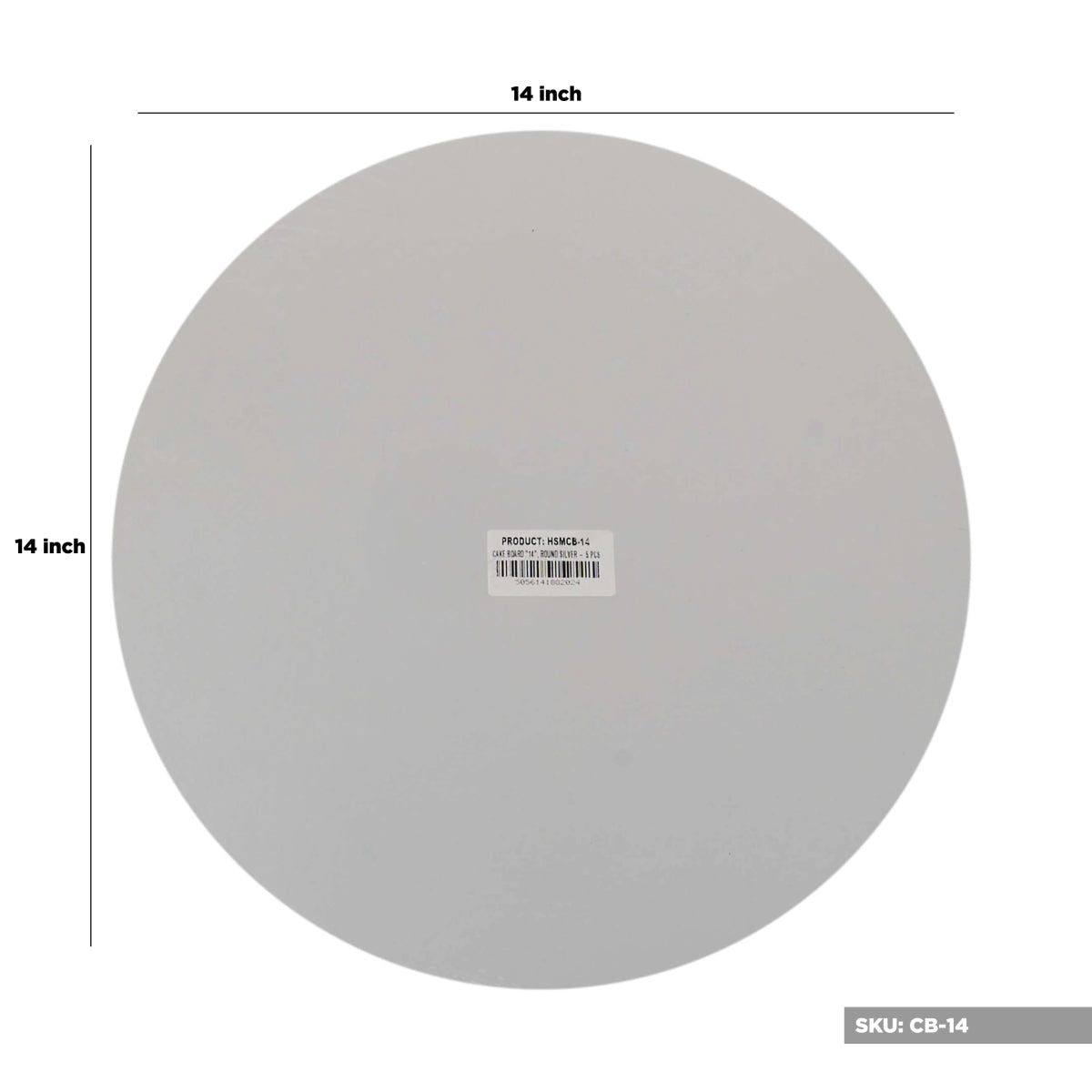 Silver Round Cake Board - hotpackwebstore.com - Cake Boards