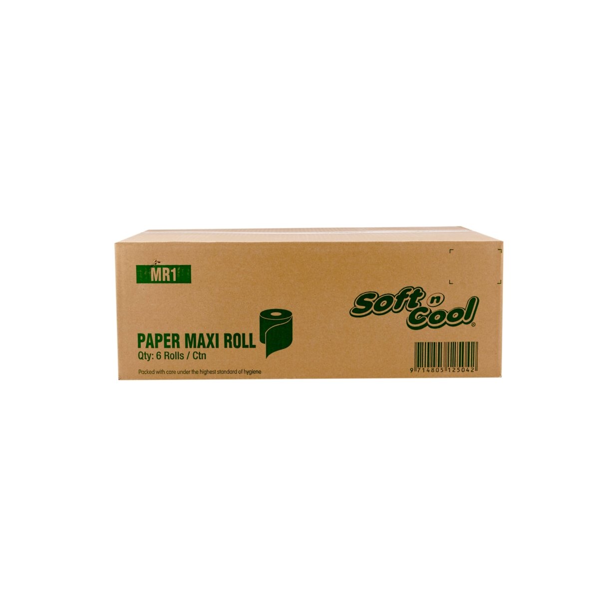 Soft n Cool Maxi Roll 1 Ply 900 Grams 6 Pieces - hotpackwebstore.com - Maxi Roll