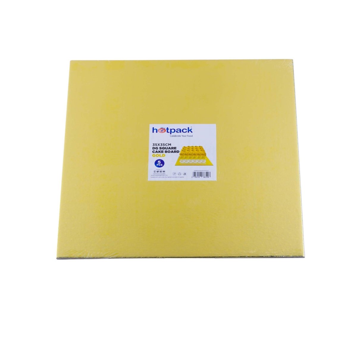 Square Cake Board 5 Pieces - hotpackwebstore.com - Baking & Decoration