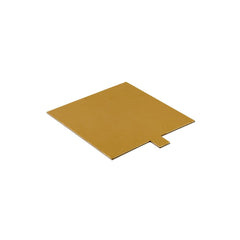 Square Gold Single Cake Piece Board 100 Pieces - hotpackwebstore.com - Cake Boards