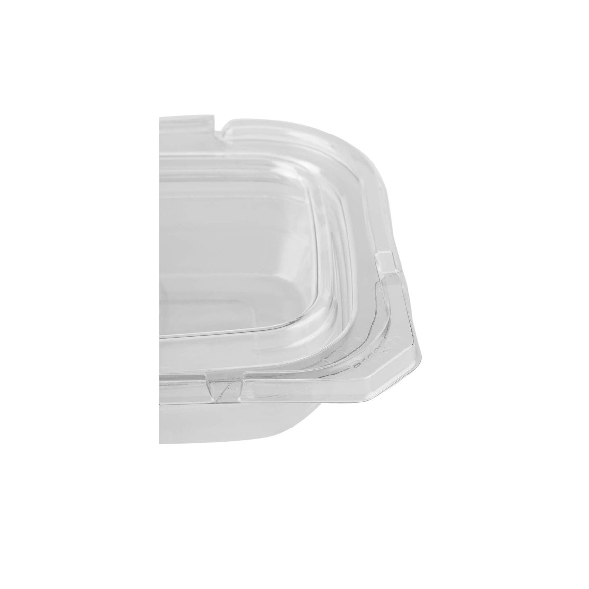 Tamper Evident Square Clear Pet Container - hotpackwebstore.com - Tamper Evident Containers
