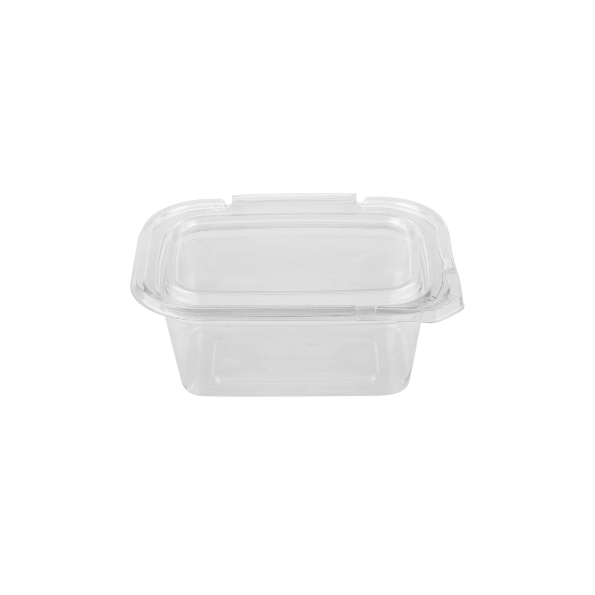 Tamper Evident Square Clear Pet Container - hotpackwebstore.com - Tamper Evident Containers