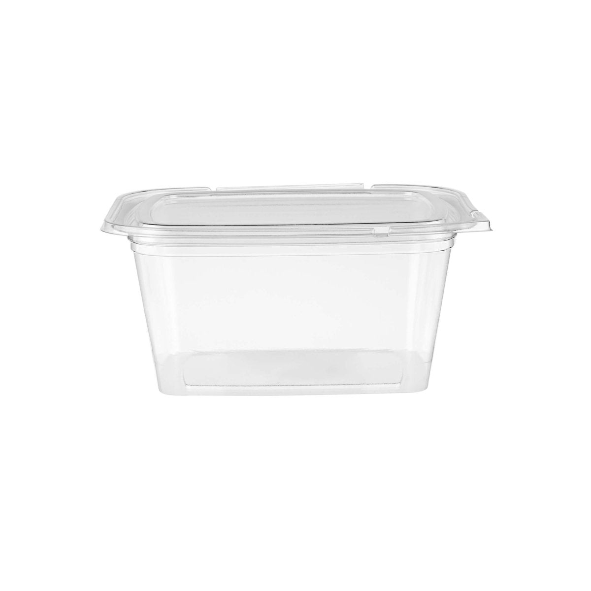 Tamper Evident Square Clear Pet Container - hotpackwebstore.com - Tamper Evident Containers
