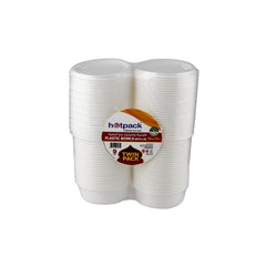 Twin Pack Plastic Bowl With Lid - hotpackwebstore.com - White Bowls