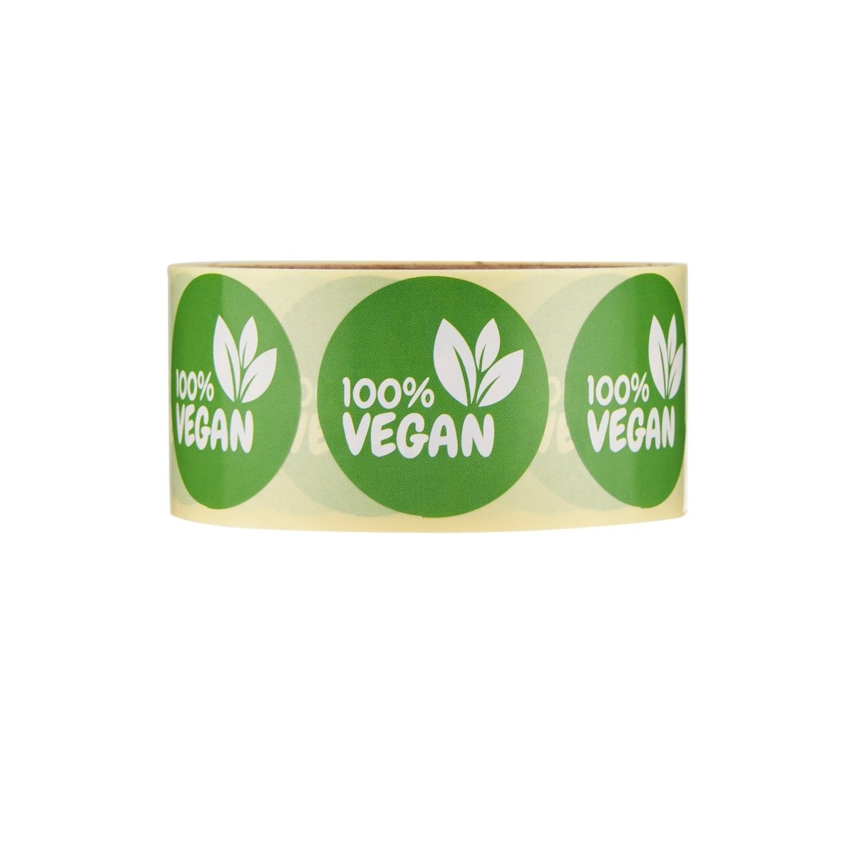 Vegan Sticker Roll 250 Pieces - hotpackwebstore.com - Stickers