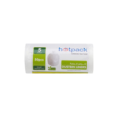 White Dust Bin Bag Roll 45*55 30 Rolls - hotpackwebstore.com - Garbage Bags