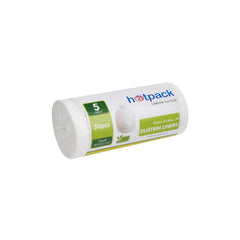 White Dust Bin Bag Roll 45*55 30 Rolls - hotpackwebstore.com - Garbage Bags