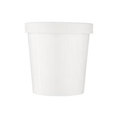 White Paper Noodle Bowl with Paper Lid - hotpackwebstore.com - Noodle Bowls