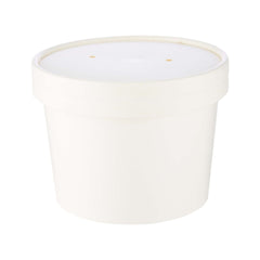 White Paper Noodle Bowl with Paper Lid - hotpackwebstore.com - Noodle Bowls