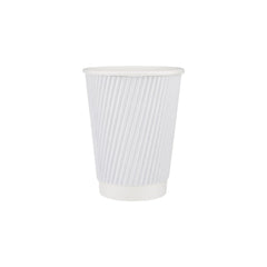 White Ripple Paper Cups - hotpackwebstore.com