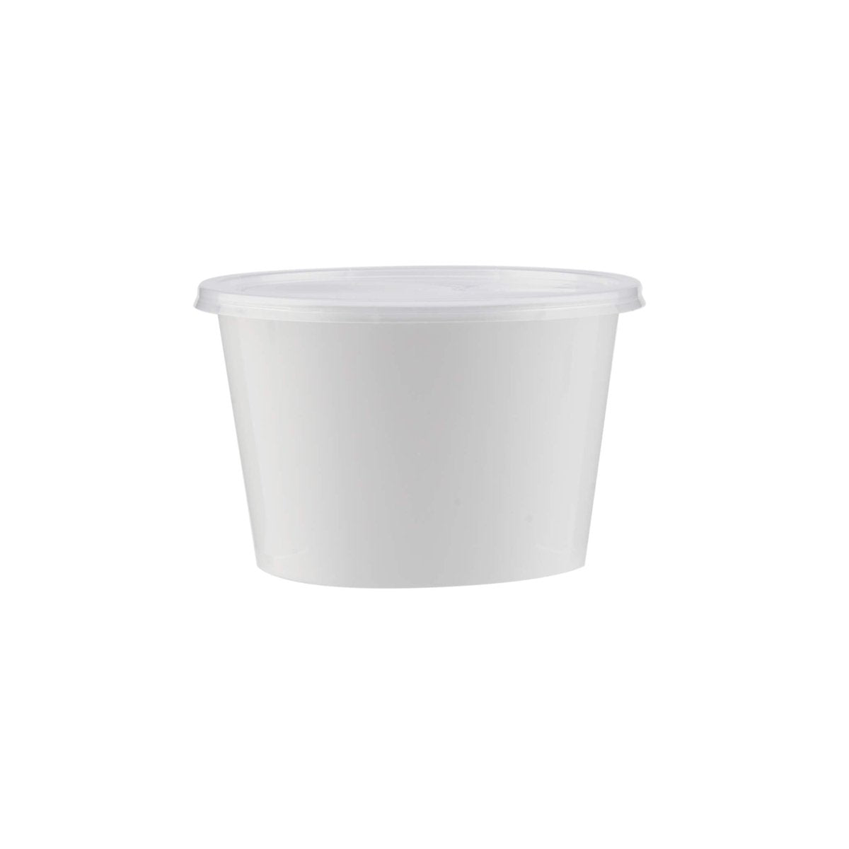 White Round Microwave Container - hotpackwebstore.com - Microwavable Containers
