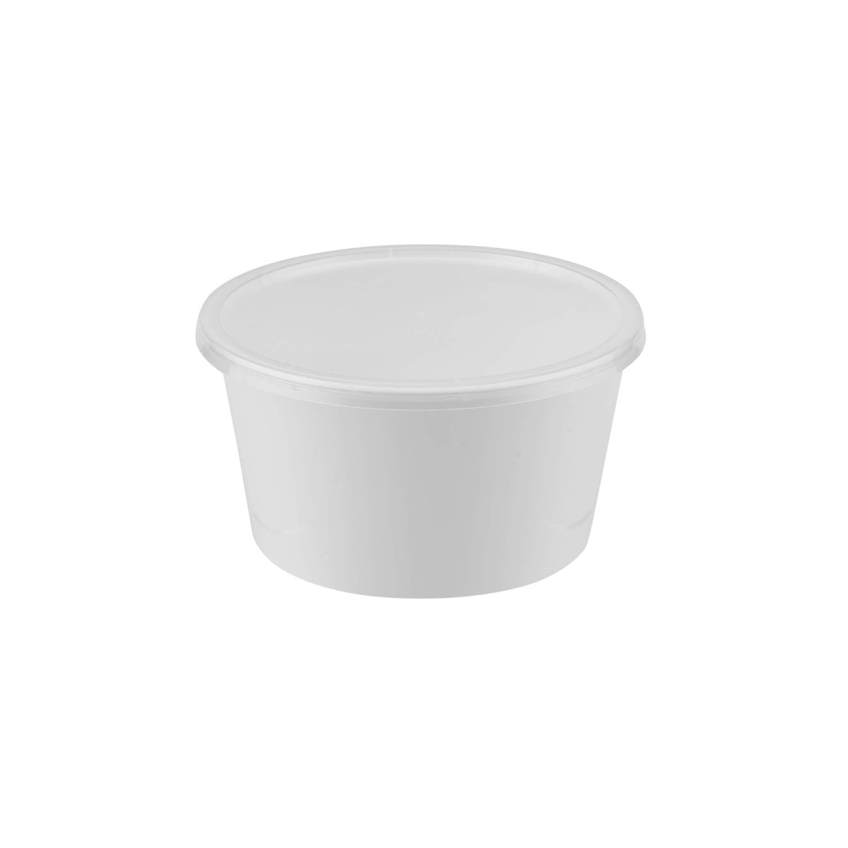 White Round Microwave Container - hotpackwebstore.com - Microwavable Containers