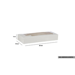 White Sweet Box with Window - hotpackwebstore.com - Baking & Decoration