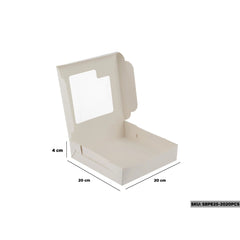 White Sweet Box with Window - hotpackwebstore.com - Baking & Decoration