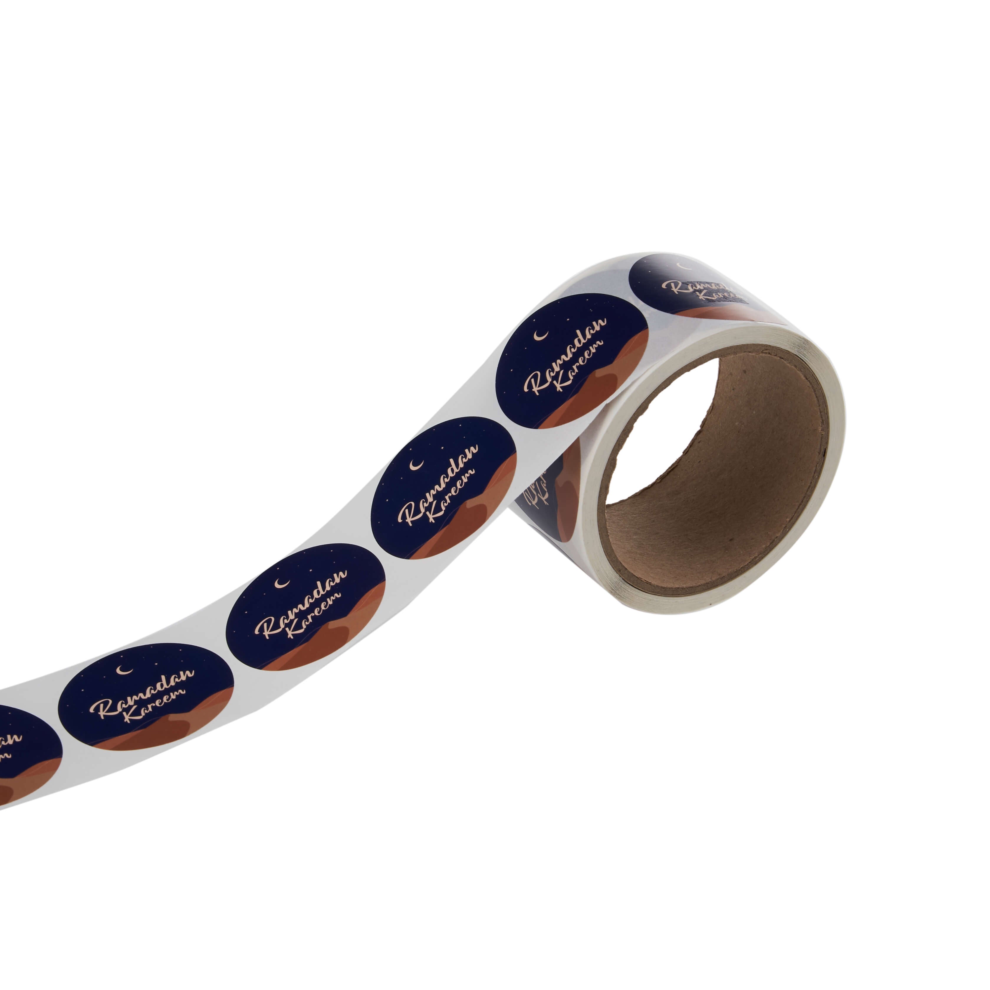 Ramadan Kareem Sticker Roll 250 Pieces - hotpackwebstore.com