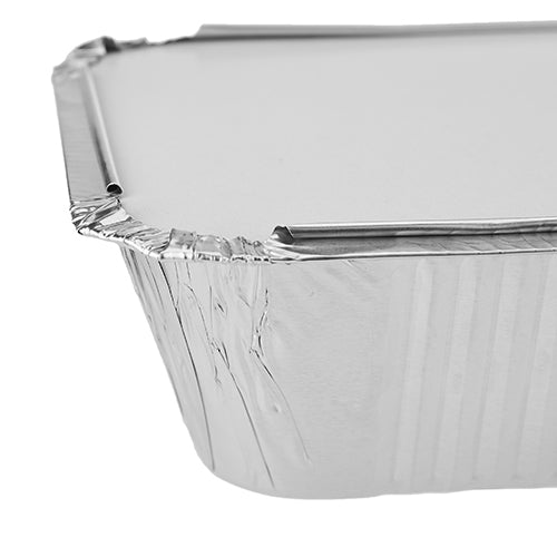 Aluminum takeaway Containers with Lid  8389 ( 890 CC ) 10 Pieces