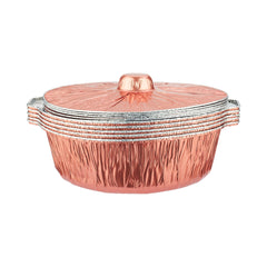 Round Aluminum Pot Container With Lid - hotpackwebstore.com - Aluminium Pots