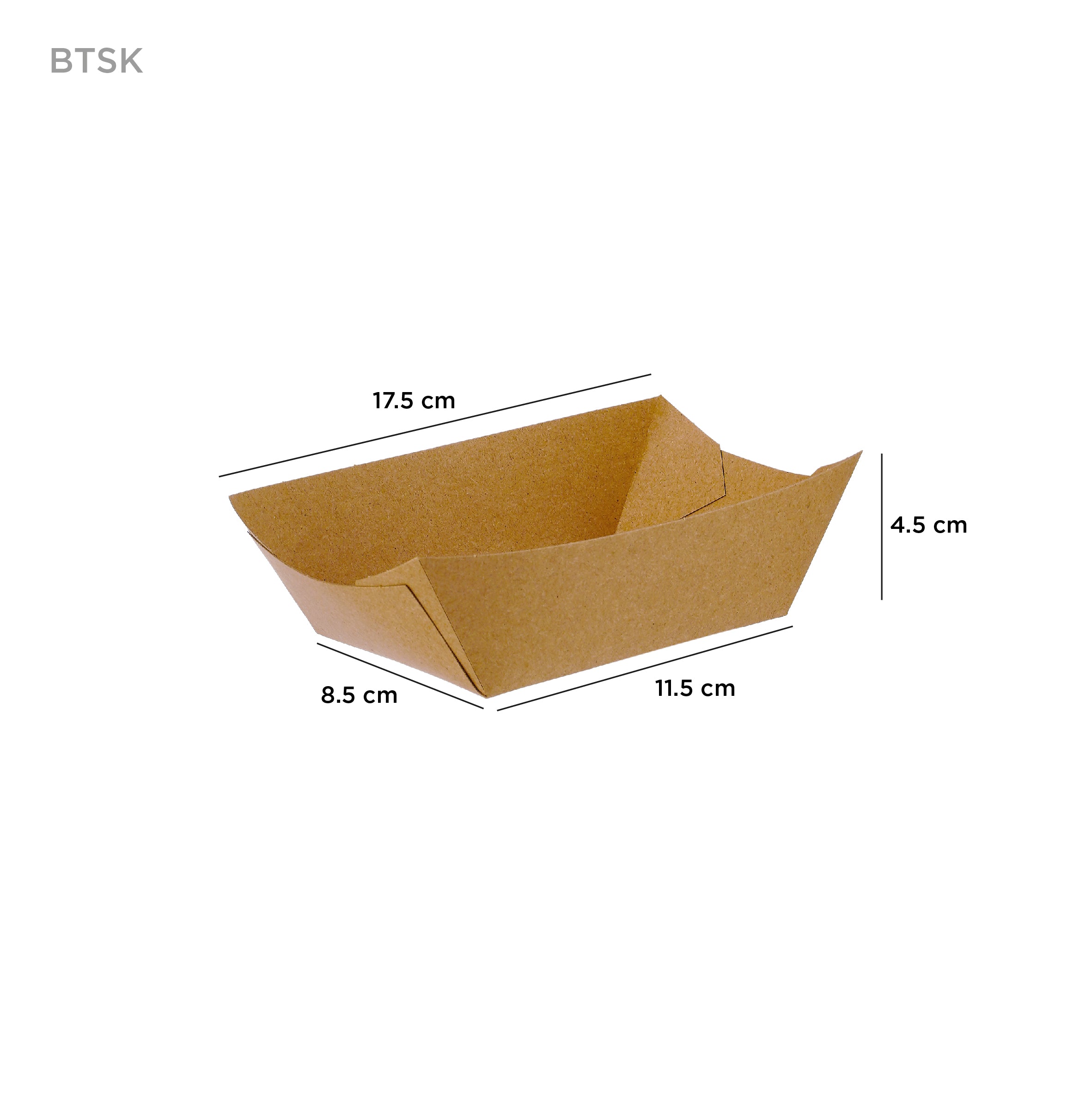 Small paper boat kraft tray  for concession stands - Hotpack global