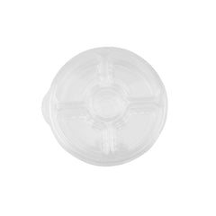 5 Compartment clear container with lid Lid 50 Pieces - Hotpack Global