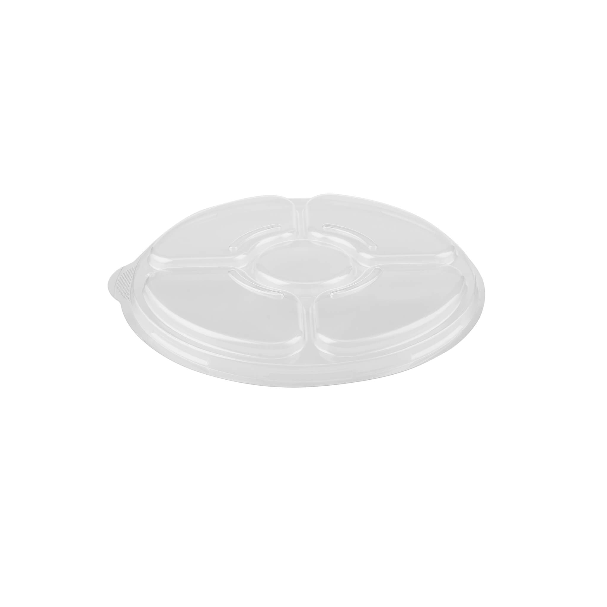 5 Compartment clear container with lid Lid 50 Pieces - Hotpack Global