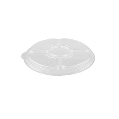 5 Compartment clear container with lid Lid 50 Pieces - Hotpack Global