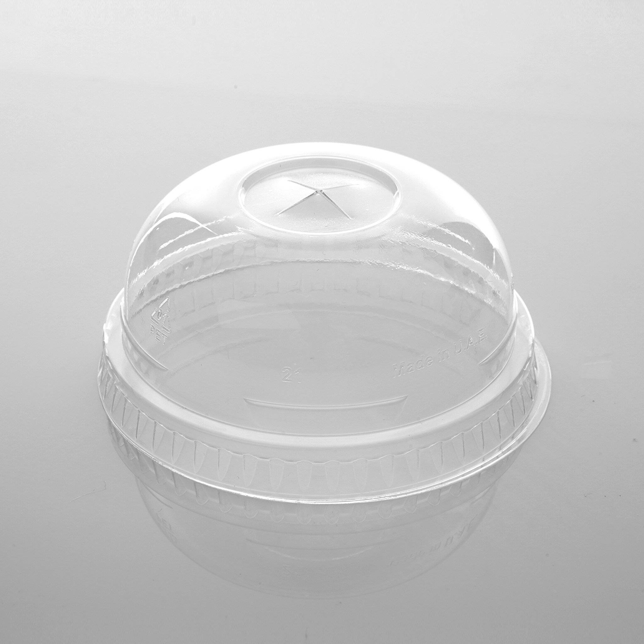 Dome Lid With Hole for PET Juice Cup 12/14/16 Oz 91 Diameter - 100 Pieces