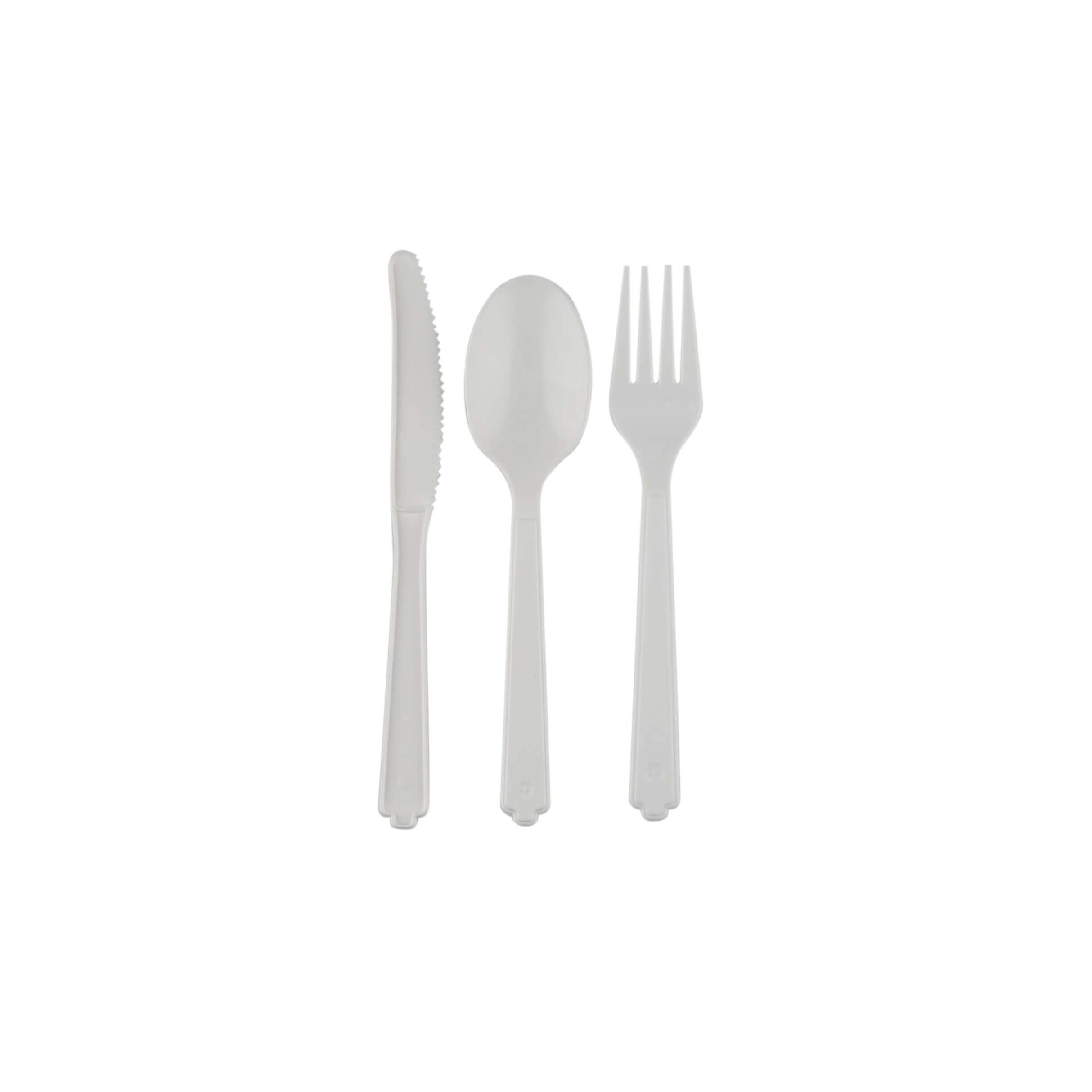 Plastic Medium Duty White PP Cutlery - hotpackwebstore.com