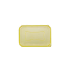Clear Rectangular Heavy Duty Microwave Container with Color Lids - hotpackwebstore.com