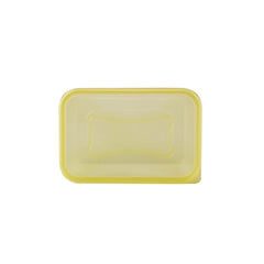 Clear Rectangular Heavy Duty Microwave Container with Color Lids - hotpackwebstore.com