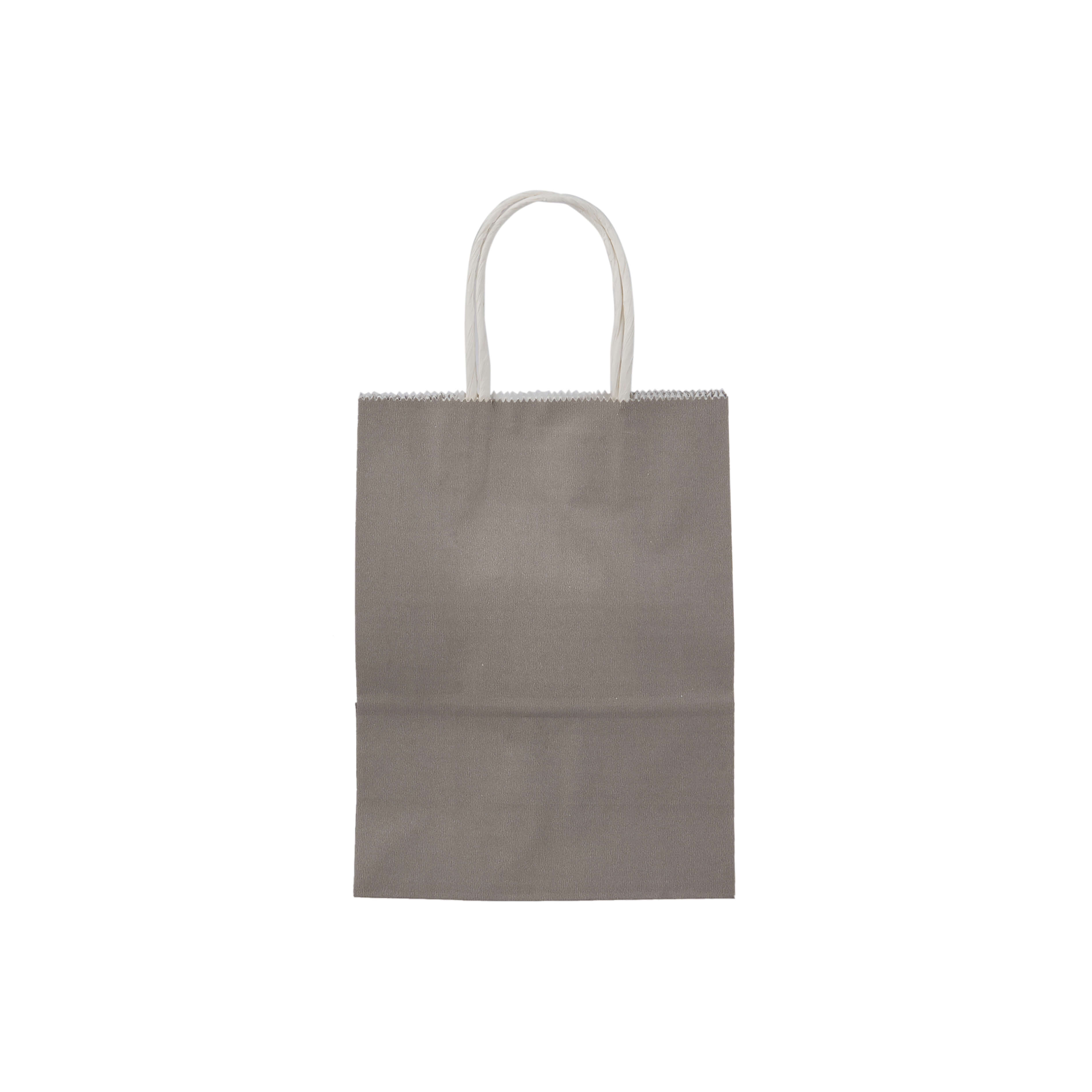 Grey Gift Paper Bag Twisted Handle - hotpackwebstore.com