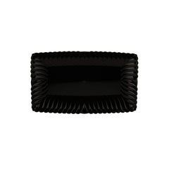 Rectangle Flower Plate black, disposable premium trays - Hotpack Global