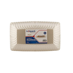 Premium Rectangle Flower Plate 4 Pieces - Hotpack Global