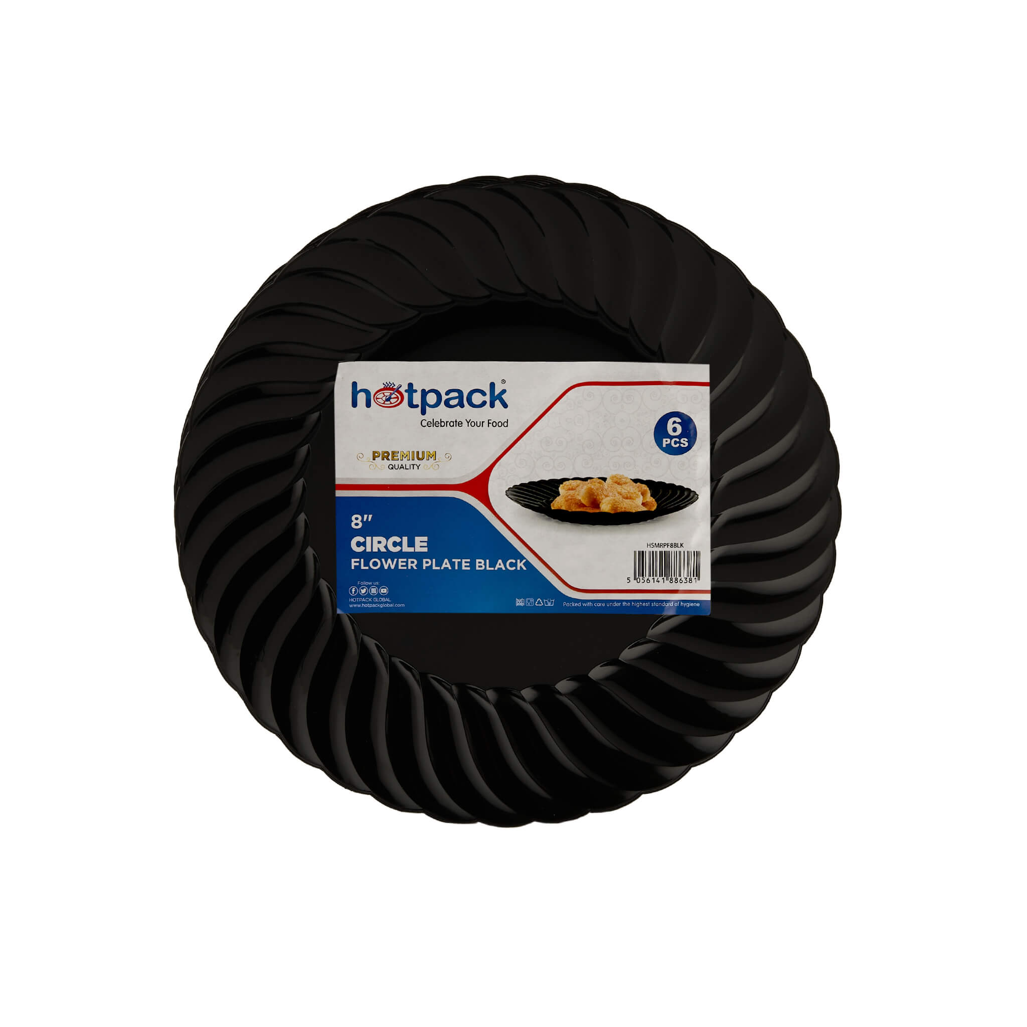 Premium Circle Flower Plate 6 Pieces - hotpackwebstore.com