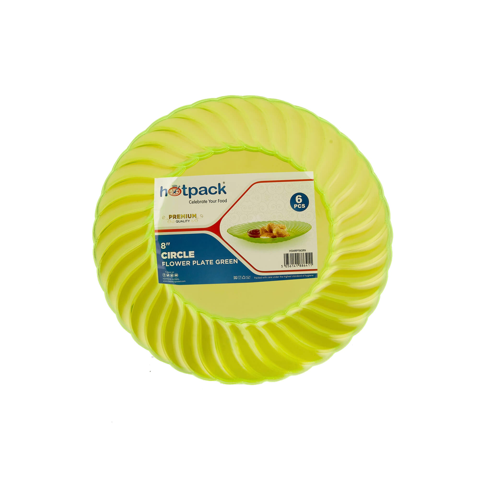 Premium Circle Flower Plate 6 Pieces - hotpackwebstore.com