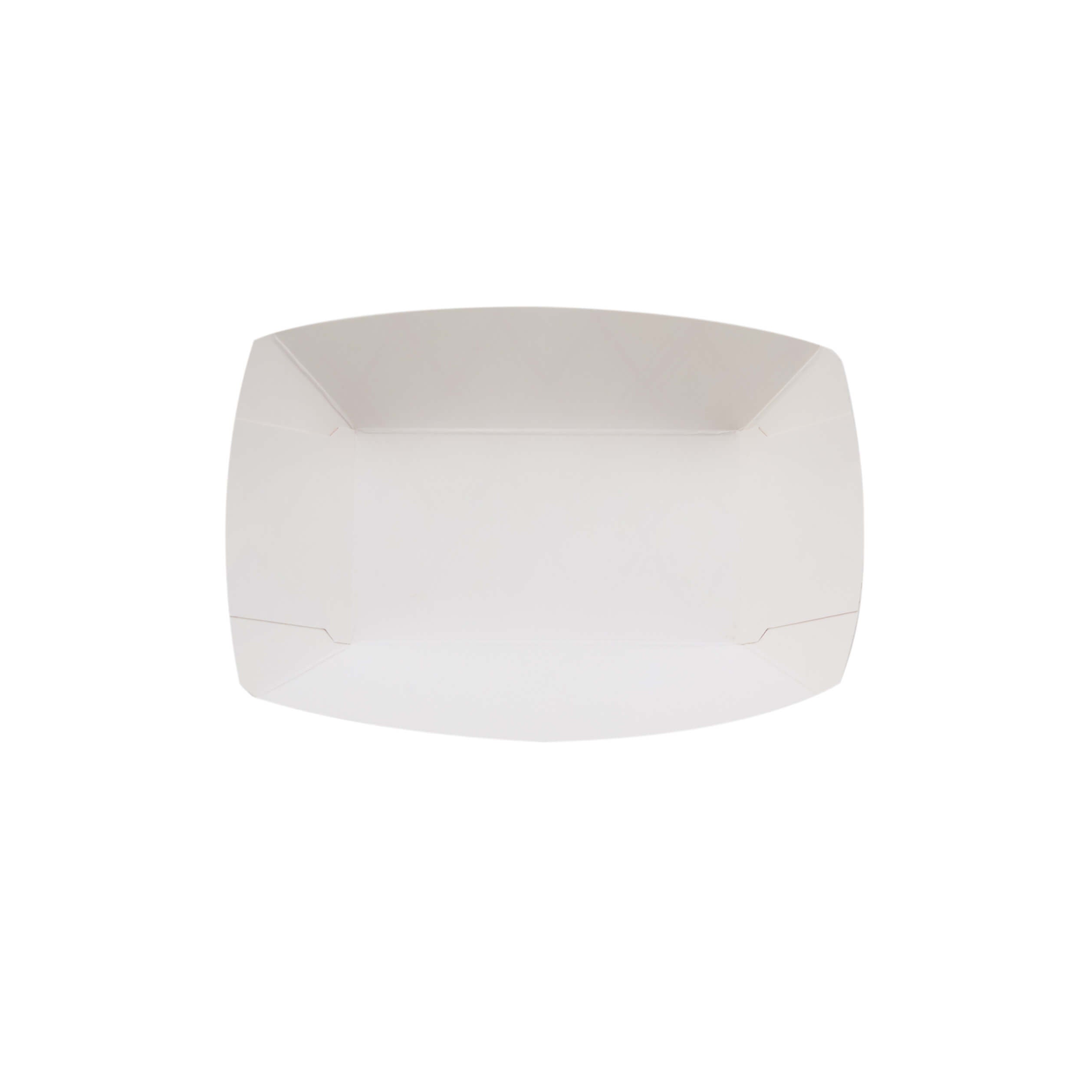 Red and White Boat Tray 1 lb #100 - Hotpack Global
