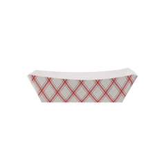 Red and White Boat Tray 2.5 lb #200 - Hotpack Global