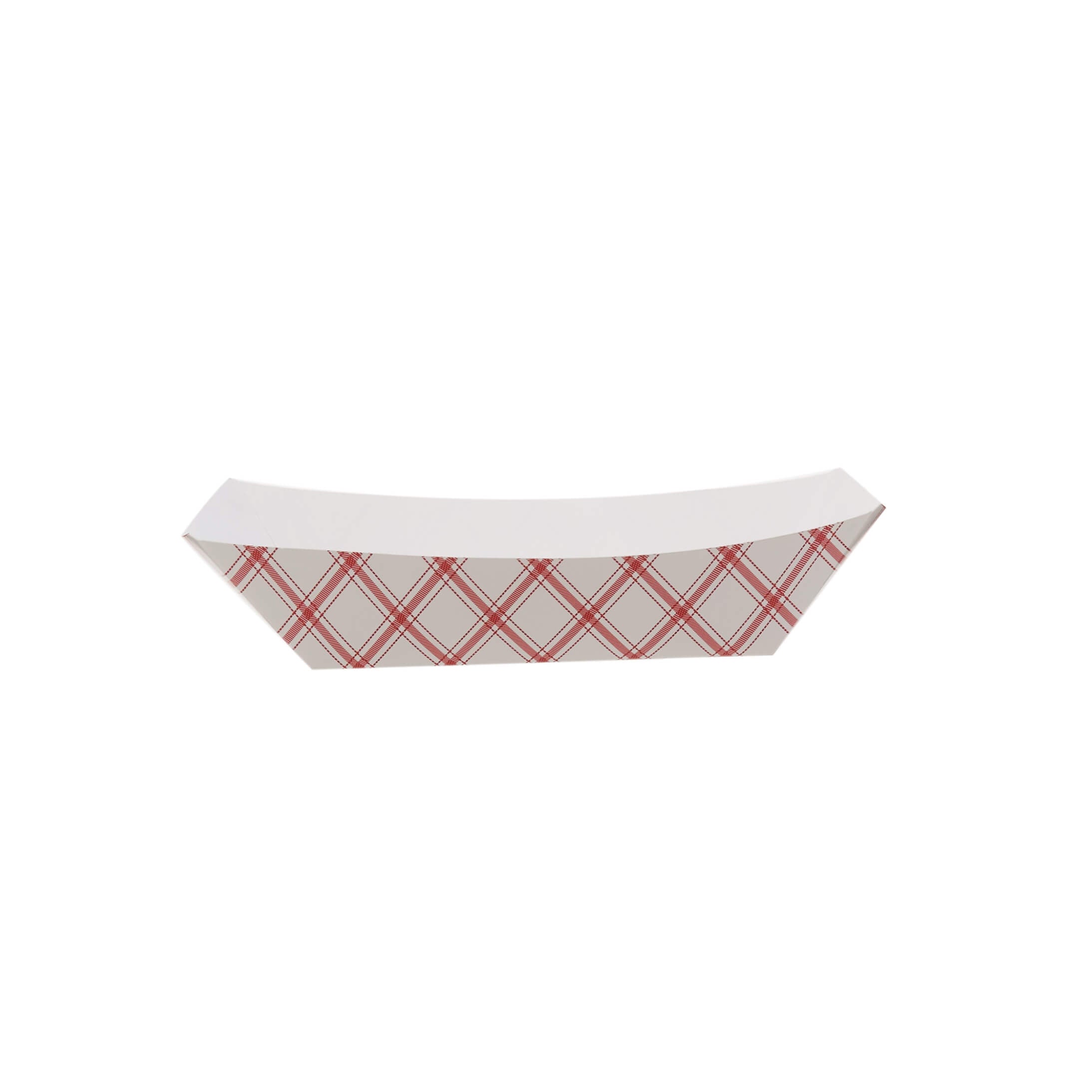 Red and White Boat Tray 3 lb #300 - Hotpack Global
