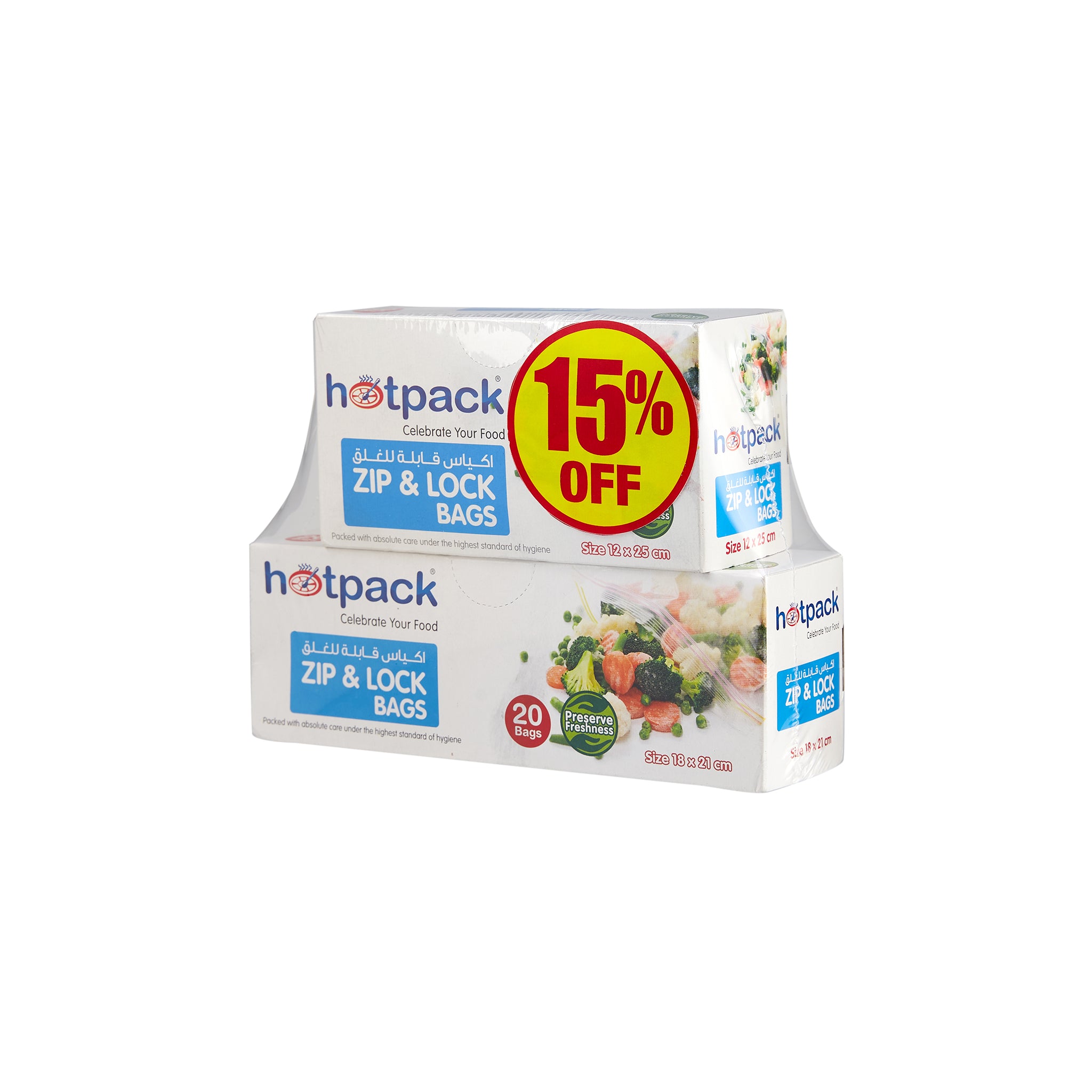 Plastic Zipper Lock Bag Combo - Hotpack Global