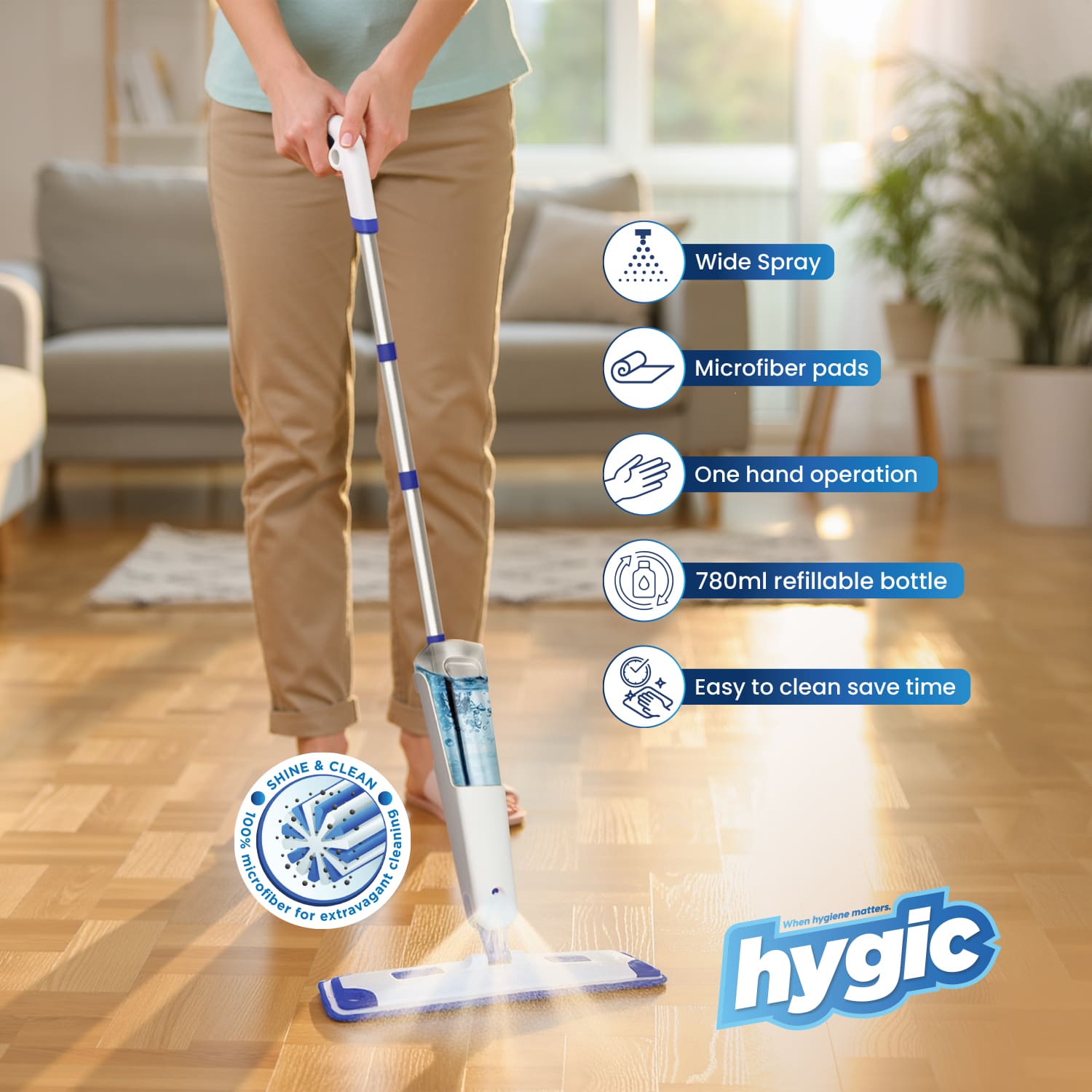 Hygic Spray Mop Set - hotpackwebstore.com