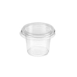 1 Oz Clear PET portion cup for condiments and sauces - Hotpack Global