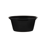 2.5 Oz Black PET Portion Cup for sauces and condiments- Hotpack Global